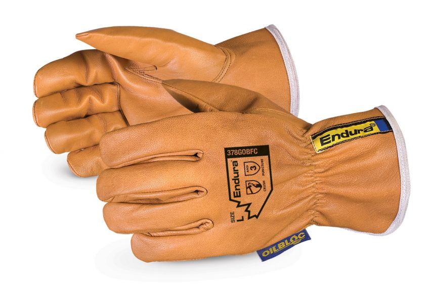 378GOBFC Superior Glove®  Endura® Oilbloc™ Goat-Grain Driver Gloves with PinchGuard Finger Caps
